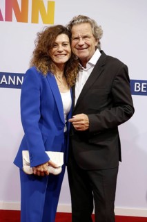 Florian Langenscheidt and Andrea Bury arriving at the Bertelsmann Summer Party 2025 at the