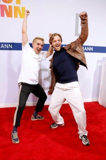 Ivo Kortlang and Timur Bartels arriving at the Bertelsmann Summer Party 2025 at the Bertelsmann