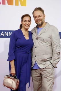 Ulrike Frank and Marc Schubring arriving at the Bertelsmann Summer Party 2025 at the Bertelsmann