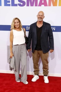 Detlev and Nicole Stevens arriving at the Bertelsmann Summer Party 2025 at the Bertelsmann