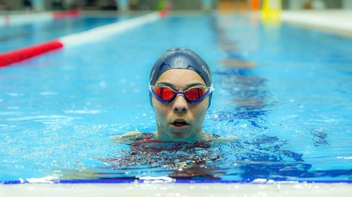 Paralympic swimmers. People with disabilities, Gaziantep, Gaziantep, Türkiye