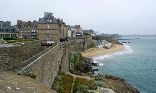 Coastal scenery around Saint-Malo, a port city in northwestern France