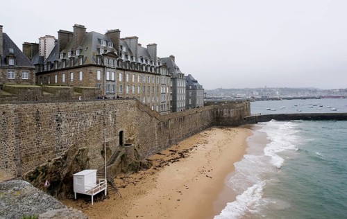Coastal scenery around Saint-Malo, a port city in northwestern France