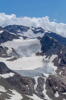 Scenery around the Stubai Glacier near the Stubaital, a alpine valley in Tyrol, Austria