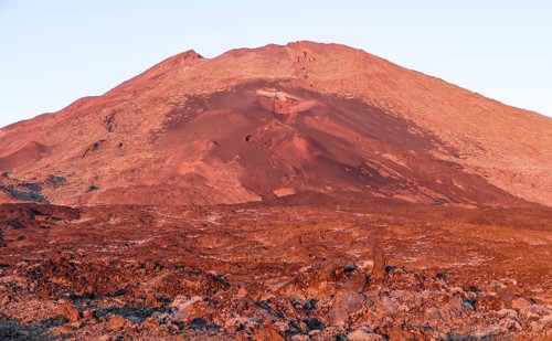 Scenery around Mirador de las Narices del Teide at Tenerife in the Canary Islands in Spain at