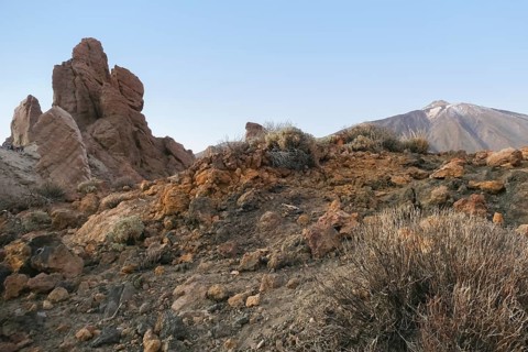 Scenery around Pico del Teide at Teide National Park in Tenerife, Canary Islands, Spain
