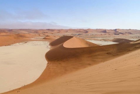 Namib desert scenery around Deadvlei in the Sossusvlei area in Namibia