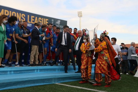 Football for the disabled amputees. The final match of amputee football between Sahinbey Belediye