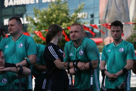 Football for the disabled amputees. The final match of amputee football between Sahinbey Belediye