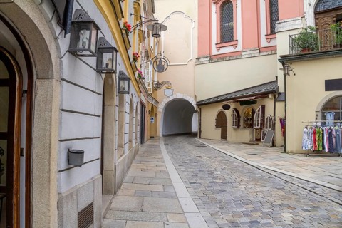 Impression of Passau in the Bavarian Forest in southern Germany at summer time