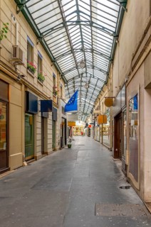 Shopping passage seen in Reims, the most populous city in the French department of Marne