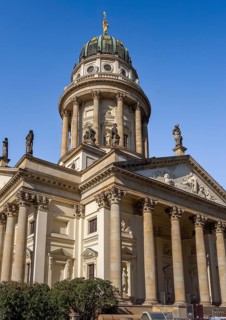 Scenery around the French Cathedral in Berlin, the capital and largest city in Germany