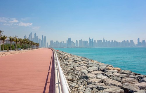 City view of Dubai in the United Arab Emirates
