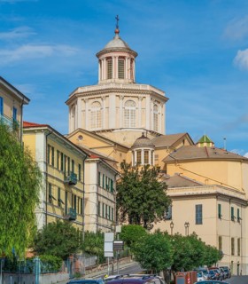 Basilica of Porto Maurizio in Oneglia, a former town in northern Italy on the Ligurian coast, in