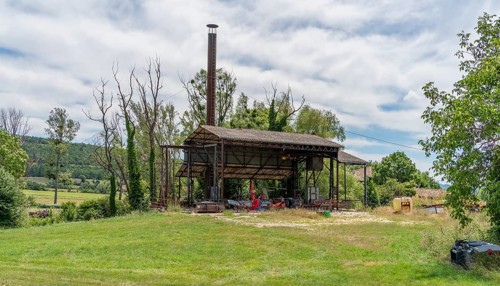 Old distillery seen in the Provence region of southern France