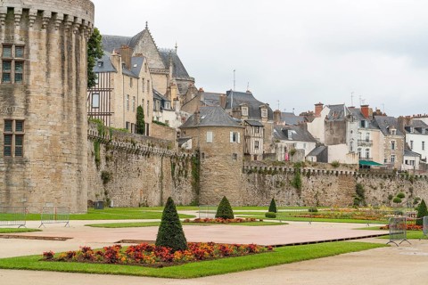 City ciew of Vannes, a commune in the Morbihan department in Brittany in north-western France