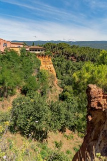 Impression of Roussillon, a commune in the Vaucluse department of the Provence region in southern