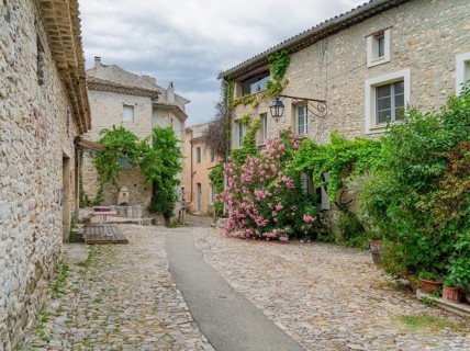 Scenery in Vaison-la-Romaine, a town in the Vaucluse department in the Provence region in