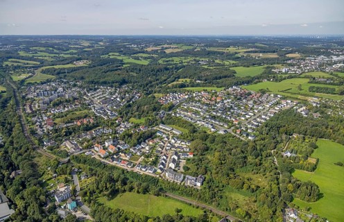 Aerial view, aerial view Baukloh in the district Haspe-West in Hagen, Ruhr area, North