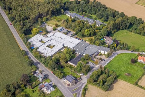 Aerial view, AWO Centre Asbeck and Integration Kindergarten Asbeck in the district Asbeck in