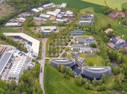 Aerial view, IWG Innovationszentrum Wiesenbusch Gladbeck, Gewerbepark Am Wiesenbusch, Rentfort,