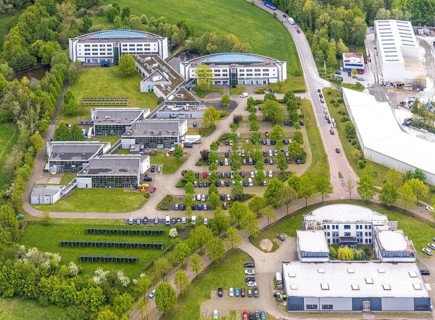 Aerial view, IWG Innovationszentrum Wiesenbusch Gladbeck, Gewerbepark Am Wiesenbusch, Rentfort,
