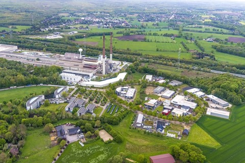 Aerial view, IWG Innovationszentrum Wiesenbusch Gladbeck, Gewerbepark Am Wiesenbusch, Rentfort,