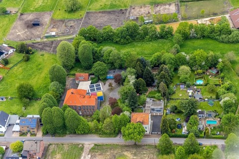 Aerial photo, Hermannschule Schulstraße, Zweckel, Gladbeck, Ruhr area, North Rhine-Westphalia,