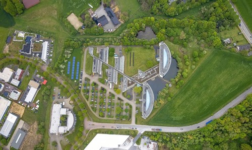 Aerial view, IWG Innovationszentrum Wiesenbusch Gladbeck, Gewerbepark Am Wiesenbusch, Rentfort,