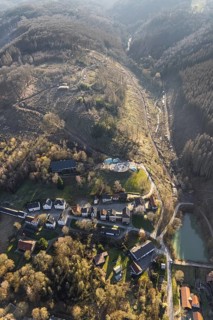 Aerial photograph, LWL-Freilichtmuseum Hagen, Eilpe, Hagen, Ruhr area, North Rhine-Westphalia,