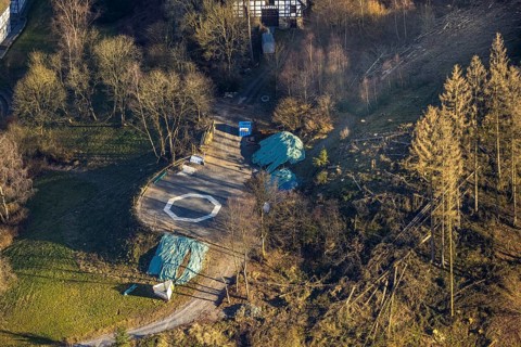 Aerial photograph, LWL-Freilichtmuseum Hagen, Eilpe, Hagen, Ruhr area, North Rhine-Westphalia,