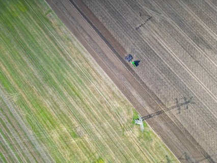Field work, tractor, ploughing, cultivating, sowing peas, fertilising, agricultural work,