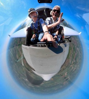 Aerial photography, fisheye view PIloten, Haltern-Stadt, Haltern am See, Ruhr area, North