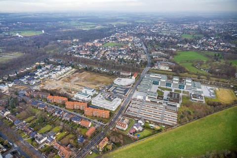 Paracelsuspark development area with innovation centre and new residential buildings, SCI:Q Science