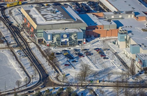 Aerial view, Westpress-Arena, Uentrop, Hamm, Ruhr area, North Rhine-Westphalia, Germany, DE,