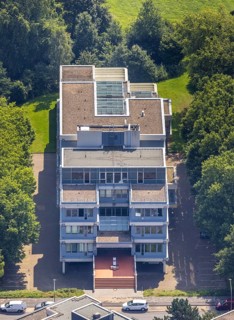 Aerial view, LAG Regional Labour Court Hamm in Uentrop, Hamm, Ruhr area, North Rhine-Westphalia,