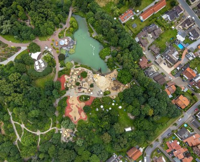 Aerial photo, Maximilianpark leisure park, Uentrop, Hamm, Ruhr area, North Rhine-Westphalia,