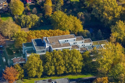 Aerial photograph, Hamm Regional Labour Court in the Mitte district of Hamm, Ruhr area, North