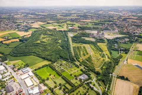 Aerial view, CreativRevier Heinrich Robert, former Ost Heinrich Robert mine, Kissinger Höhe and