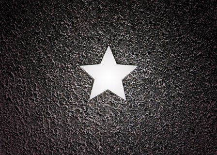 Stars on sidewalk as memorial for Nazi victims, Tilbeck Abbey, Tilbeck foundation, Havixbeck,
