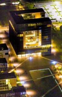 Aerial view, thyssenkrupp Quarter, Altendorf, Essen, Ruhr area, North Rhine-Westphalia, Germany,