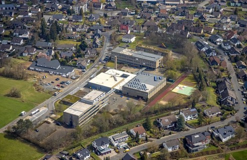 Construction site and new building Awo Mint-Kindergarten, Freudenberg Comprehensive School and