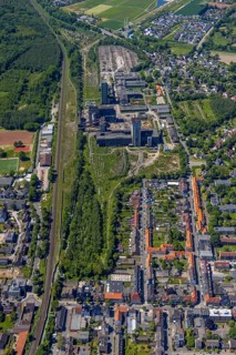 Aerial view, New Westerholt Colliery, Hassel, Gelsenkirchen, Ruhr area, North Rhine-Westphalia,