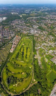 Aerial view, Horst, Gelsenkirchen, Ruhr area, North Rhine-Westphalia, Germany, DE, Europe,