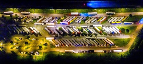 Aerial photo, motorway service area Resser Mark, Resse, Gelsenkirchen, Ruhr area, North