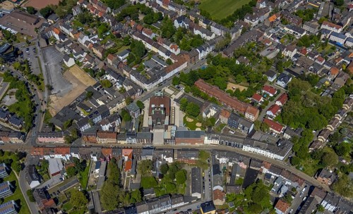 Aerial view, supplementary location retail centre, Bochumer Straße, Wissenschaftspark Gelsenkirchen