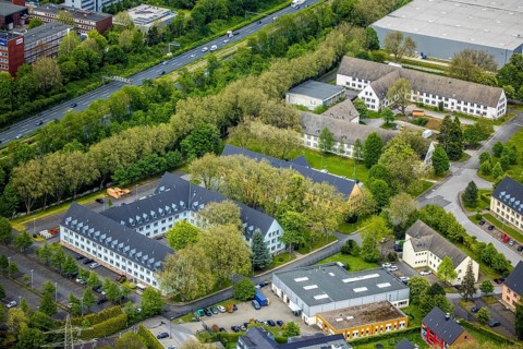 Aerial photo, Turkish Consulate General Essen, Essen-Kray, Essen, Ruhr area, North