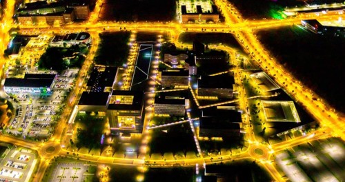 Aerial view, thyssenkrupp Quarter, Altendorf, Essen, Ruhr area, North Rhine-Westphalia, Germany,