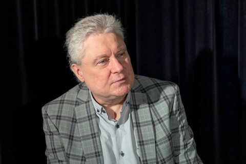 Günter Rüdiger, actor, artistic director, Zimmertheater, Steglitz, photo rehearsal Gesungenes und