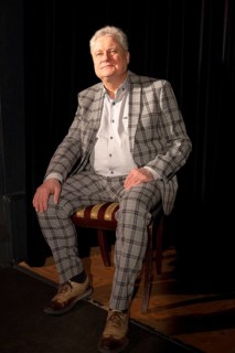 Günter Rüdiger, actor, artistic director, Zimmertheater, Steglitz, photo rehearsal Gesungenes und